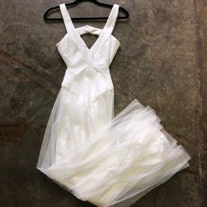White prom dress